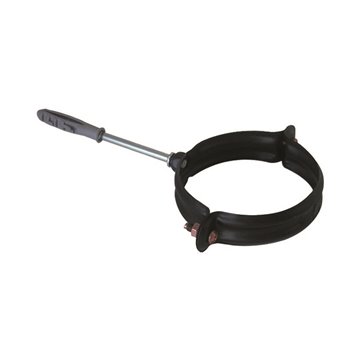 Collare a muro leggero collare a muro per pellet d. 100 nero