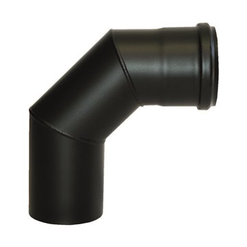 Curva a 90° mf - acciaio 1.2 curva 90° dn100 "nera" pellet 1.2