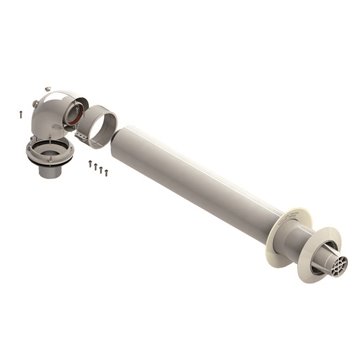 Kit Coassiale Ø 60/100 Alluminio – Senza Ispezione – Cod. 106810