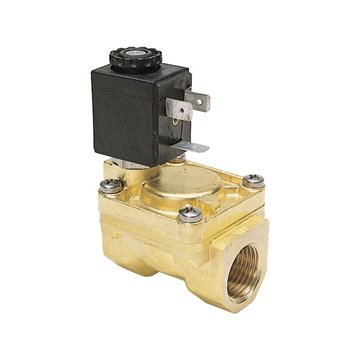 Elettrovalvola per acqua normalmente chiusa automatica ev x acqua nc 2"1/2 pres.diff.0,3/5bar 230vac nbr temp.90°c tipo e107