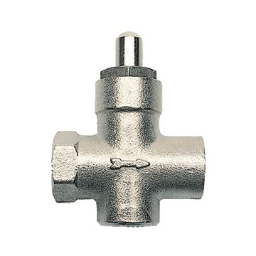 Rubinetto porta manometro a pulsante per gas – 1/2" FF – Cod. 111512