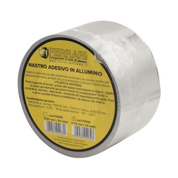 Nastro alluminio adesivo nastro allum. adesivo h 75mmx50m