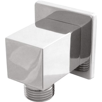 Presa acqua a muro per flessibile Square 25x40 – Ottone cromato