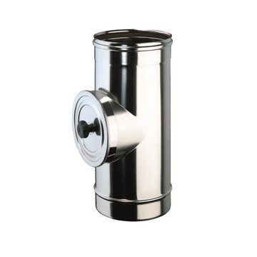 Elemento con ispezione tonda mf inox tubo inox ispezione ps d.200