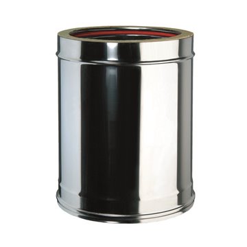 Elemento lineare mf - inox/inox l 250 mm tubo inox dp 250 d80/130