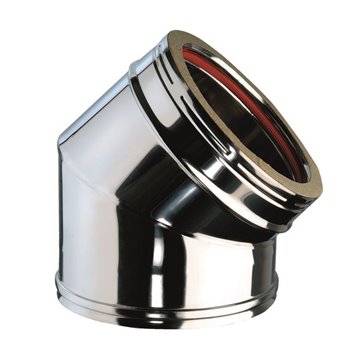 Curva a 45° mf inox/inox curva inox 45 gradi dp d200