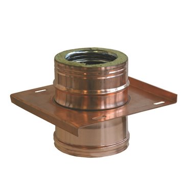 Piastra intermedia - inox/rame l 190 mm supporto murale inter.ramed150