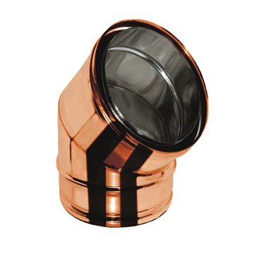 Curva a 45° mf - aria/inox/rame curva 45° inox/rame 80/100 coib.aria