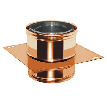 Piastra intermedia - aria/inox/rame l 244 mm piastra inter.inox/rame 80/100 coib.aria