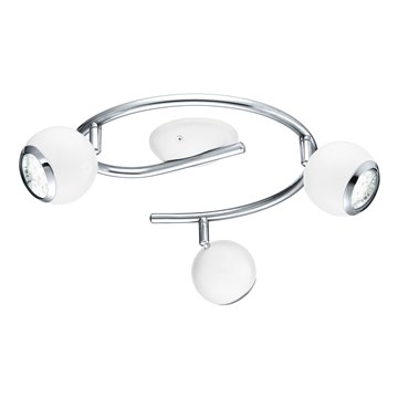 BIMEDA - Faretti - GU10-LED 3X2,8W 3000K inclusa - Struttura in acciai