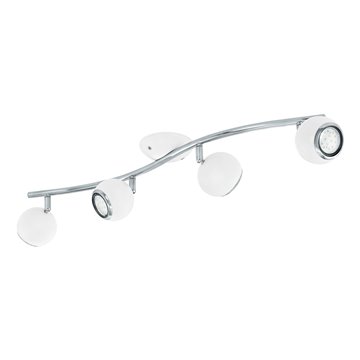 BIMEDA - Faretti - GU10-LED 4X2,8W 3000K inclusa - Struttura in acciai