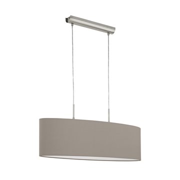 PASTERI - Sospensione - E27 2X60W - Struttura in acciaio / finitura ni