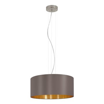 MASERLO - Sospensione - E27 3X60W - Struttura in acciaio / finitura ni