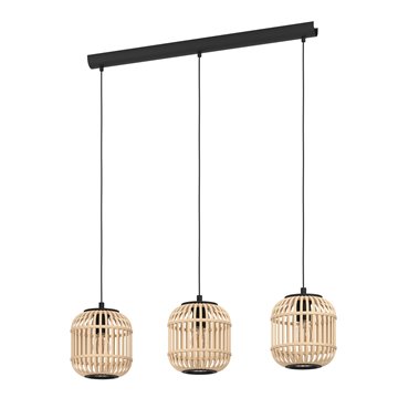 BORDESLEY - Sospensione - E27 3X28W - Struttura in acciaio / finitura 