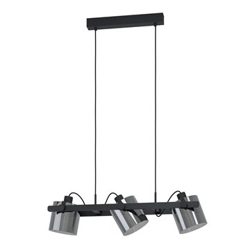 HORNWOOD 2 - Sospensione - E27 3X40W - Struttura in metallo e legno / 