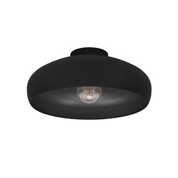 MOGANO - Plafone - E27 1X60W - Struttura in acciaio / finitura nero
