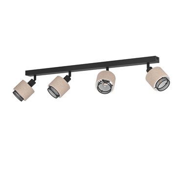 ROSLEY - Faretti - E14 4X40W - Struttura in acciaio / finitura nero D