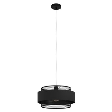 BAZELY - Sospensione - E27 1X40W - Struttura in acciaio / finitura ner