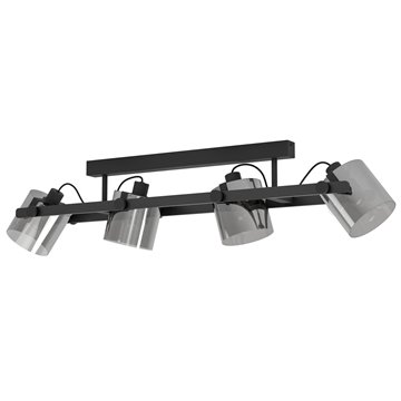 HORNWOOD 2 - Plafone - E27 4X40W - Struttura in metallo e legno / fini