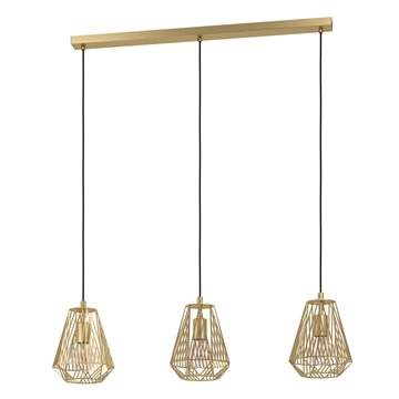 STYPE - Sospensione - E27 3X40W - Struttura in acciaio / finitura dora