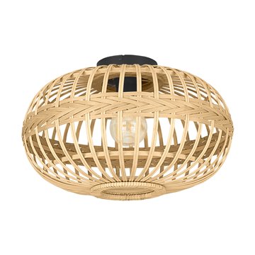 AMSFIELD - Plafone - E27 1X40W - Struttura in acciaio / finitura nero