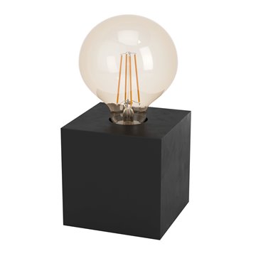 PRESTWICK 2 - Lampada da tavolo - E27 1X40W - Struttura in legno / fin