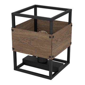 EVESHAM - Lampada da tavolo - E27 1X40W - Struttura in metallo e legno