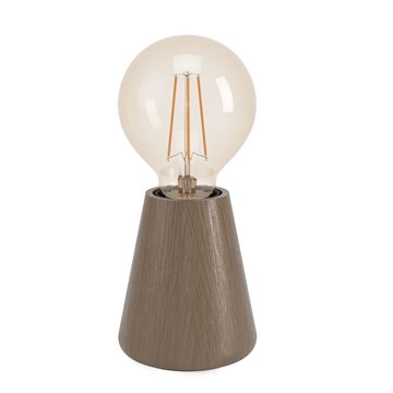 ASBY - Lampada da tavolo - E27 1X40W - Struttura in legno / finitura m