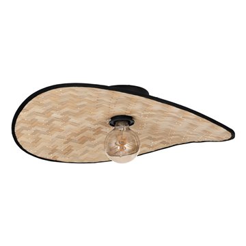 MARYWELL - Plafone - E27 1X40W - Struttura in acciaio / finitura nero