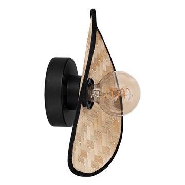 MARYWELL - Applique - E27 1X40W - Struttura in acciaio / finitura nero