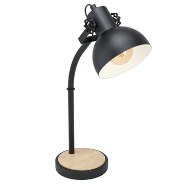 LUBENHAM - Lampada da tavolo - E27 1X28W - Struttura in metallo e legn
