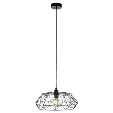 CARLTON 2 - Sospensione - E27 1X60W - Struttura in acciaio / finitura 