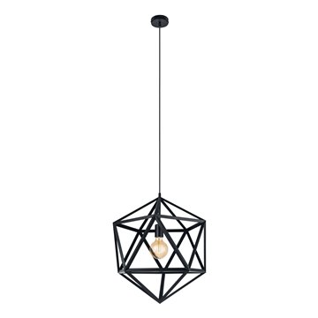 EMBLETON - Sospensione - E27 1X60W - Struttura in acciaio / finitura n