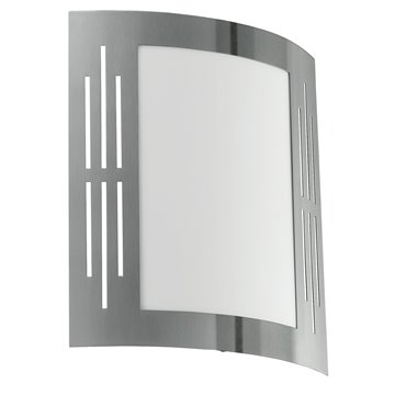 CITY - Applique - E27 1X60W - Struttura in acciaio inox / finitura acc