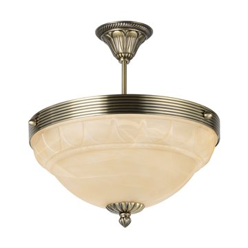 MARBELLA - Plafone - E14 3X60W - Struttura in alluminio / finitura bru