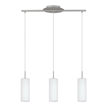 TROY 3 - Sospensione - E27 3X40W - Struttura in acciaio / finitura nic