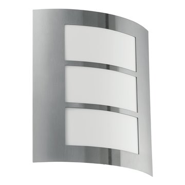 CITY - Applique - E27 1X60W - Struttura in acciaio inox / finitura acc