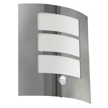 CITY - Applique - E27 1X60W - Struttura in acciaio inox / finitura acc