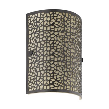 ALMERA - Applique - E14 1X60W - Struttura in acciaio / finitura marron