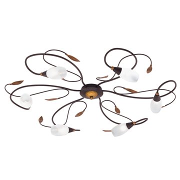 GERBERA 1 - Plafone - G9-ECO 6X33W inclusa - Struttura in acciaio / fi