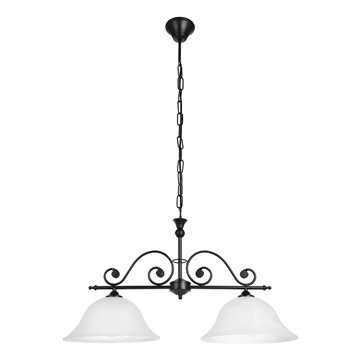 MURCIA - Sospensione - E27 2X60W - Struttura in acciaio / finitura ner