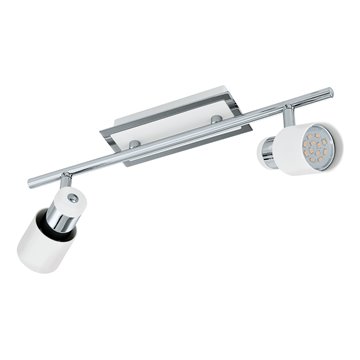 DAVIDA - Faretti - GU10-LED 2X4,6W inclusa - Struttura in acciaio / fi