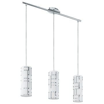 BAYMAN - Sospensione - E27 3X60W - Struttura in acciaio / finitura cro
