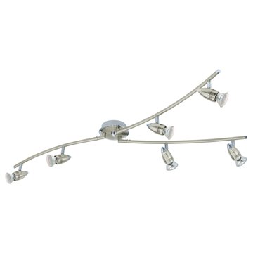 MAGNUM-LED - Faretti - GU10-LED 6X2,8W 3000K inclusa - Struttura in ac