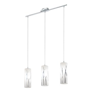RIVATO - Sospensione - E27 3X60W - Struttura in acciaio / finitura cro