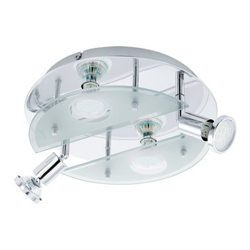 CABO 1 - Plafo/applique - GU10-LED 4X2,8W 3000K inclusa - Struttura in