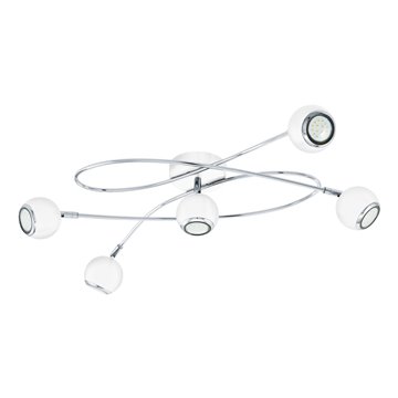 LOCANDA - Plafone - GU10-LED 5X2,8W inclusa - Struttura in acciaio / f