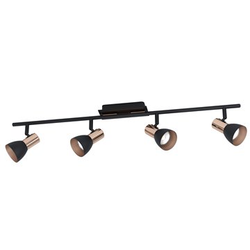 BARNHAM - Faretti - GU10-LED 4X3W inclusa - Struttura in acciaio / fin