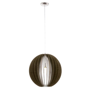 COSSANO - Sospensione - E27 1X60W - Struttura in acciaio / finitura ni