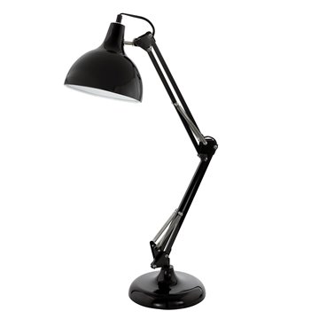 BORGILLIO - Lampada da tavolo - E27 1X40W - Struttura in acciaio / fin